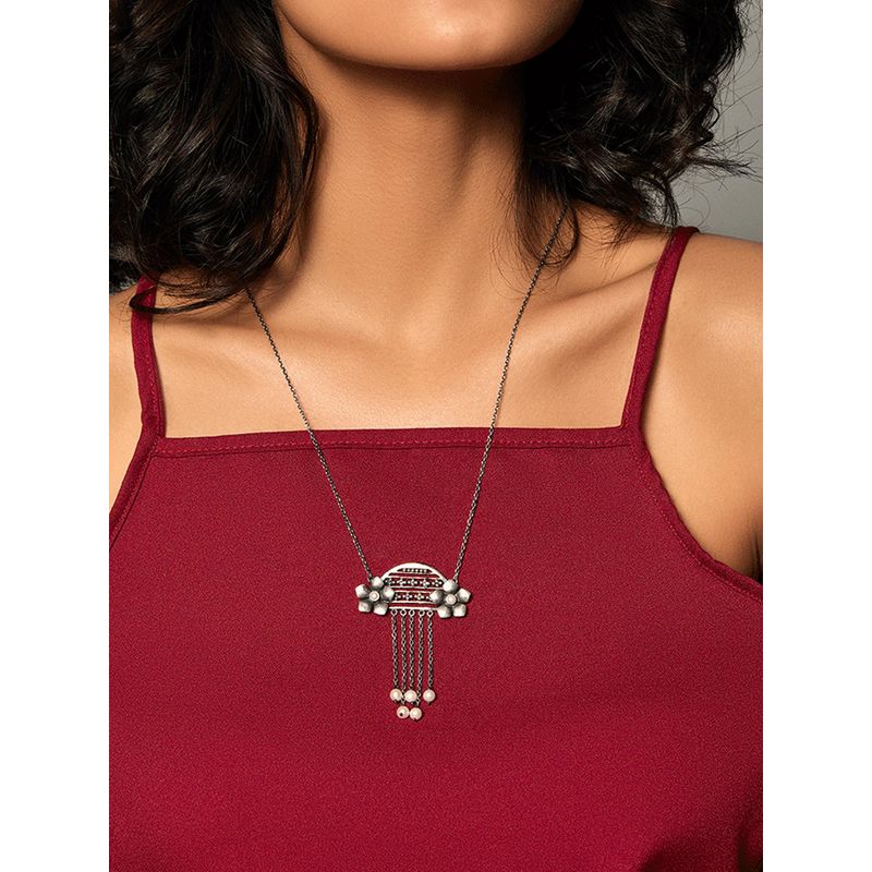 Shaya by CaratLane Silver Murasaki S Necklace Buy Shaya by CaratLane