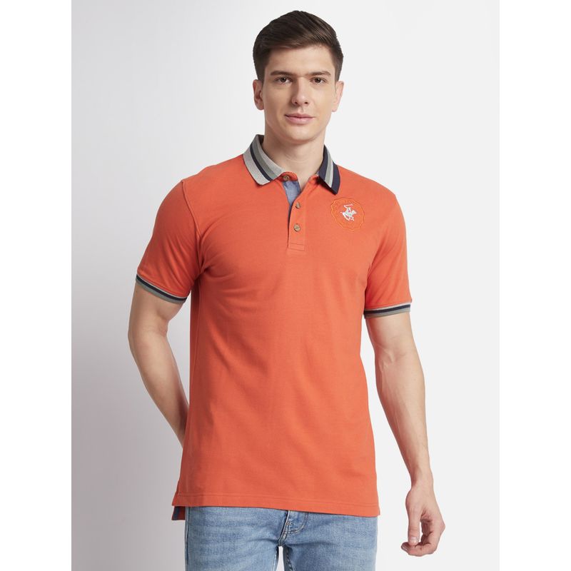 Beverly Hills Polo Club Red Cotton Polo T-Shirt (S)