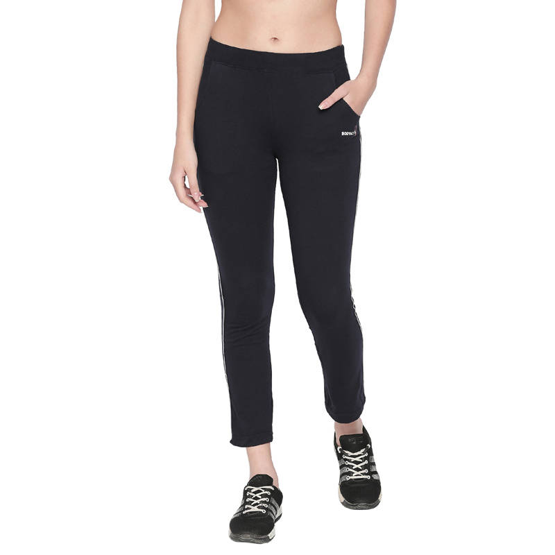 Bodyactive Womens Blue Trackpant-LL16-NAVY-M