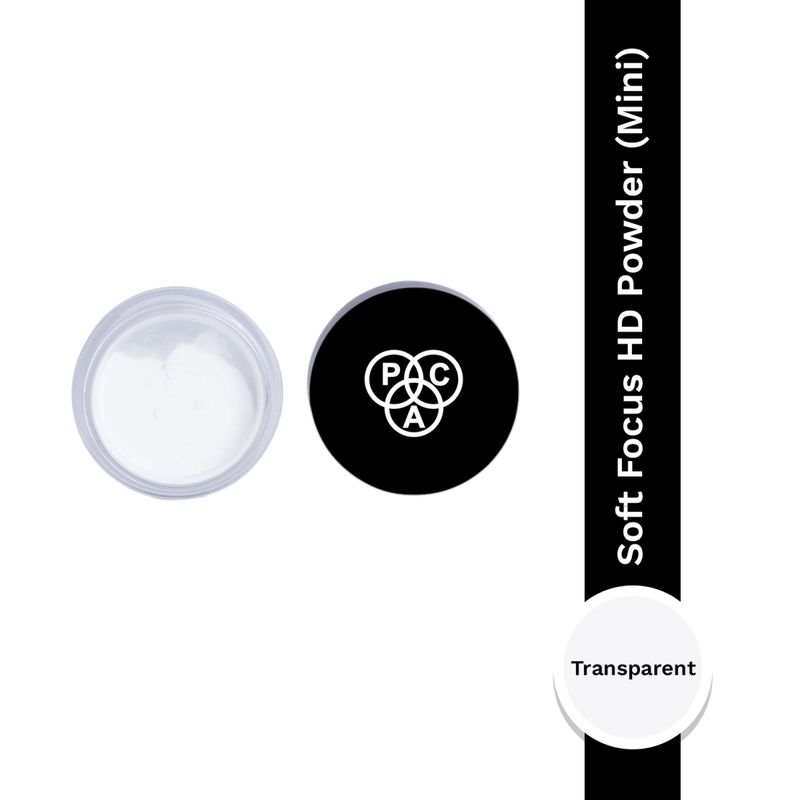 PAC HD Powder Transparent Mini - Absorbs Oil & Shine Ultra Blurring Matte Finish Prevents Flashbacks