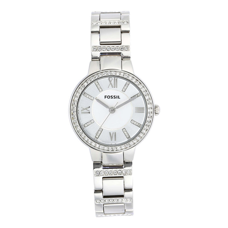 Fossil Virginia Silver Watch ES3282 For Women