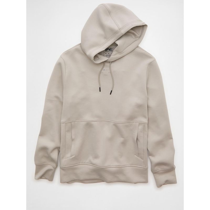 American Eagle Men Dune Grey 24/7 Hoodie (XL)
