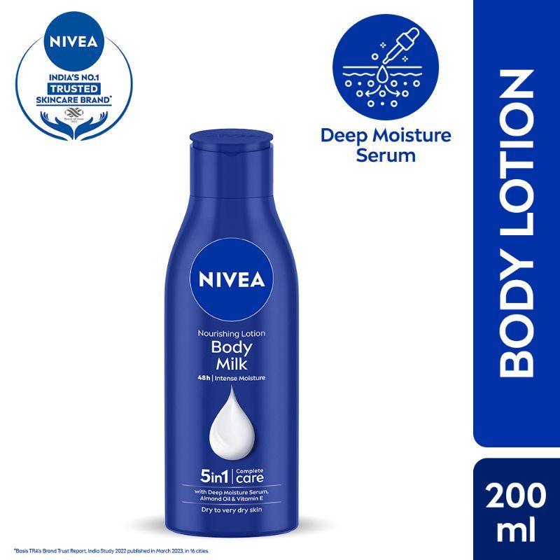 NIVEA Vit E Body Milk Serum - 5 In 1 Complete Care For 48H Nourished & Smooth Skin (Very Dry Skin)