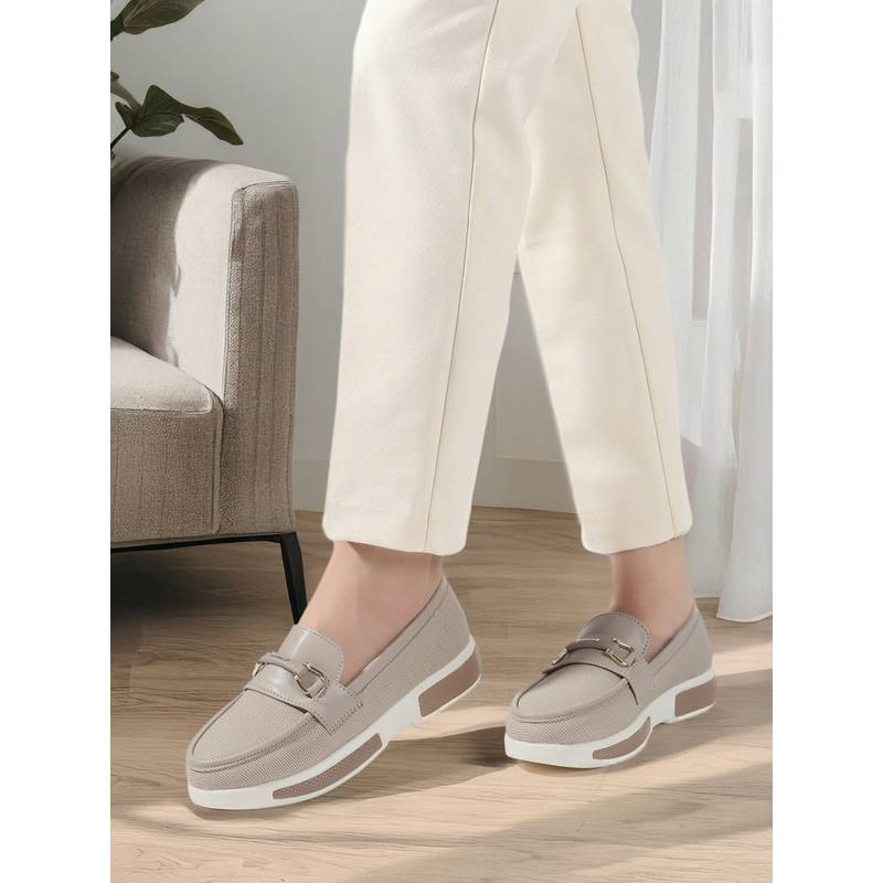 Carlton London Women Taupe Loafers (EURO 36)
