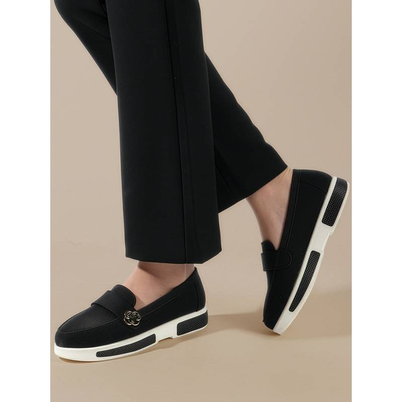 Carlton London Women Black Loafers (EURO 36)