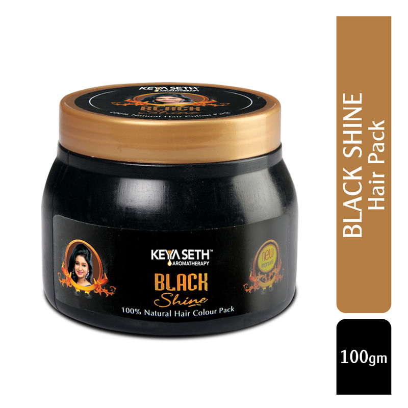 Buy Keya Seth Aromatherapy Black Shine Hair Pack Natural Hair Color For Gray & White Hair Online