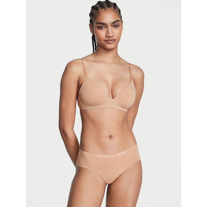 Victoria's Secret Seamless Hip Hugger Panty Beige (M)