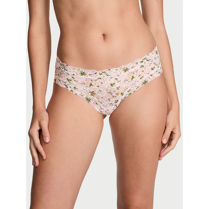 Victoria's Secret The Lacie Posey Lace Cheeky Panty Beige (XS)