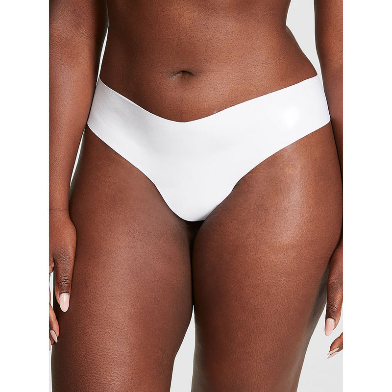 Victoria's Secret PINK No-Show Thong Panty White (XS)