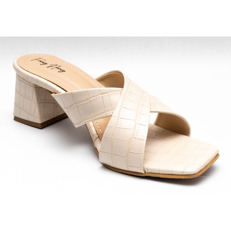 Dapper Feet Cross Mules Cream Buy Dapper Feet Cross Mules Cream Online at Best Price in