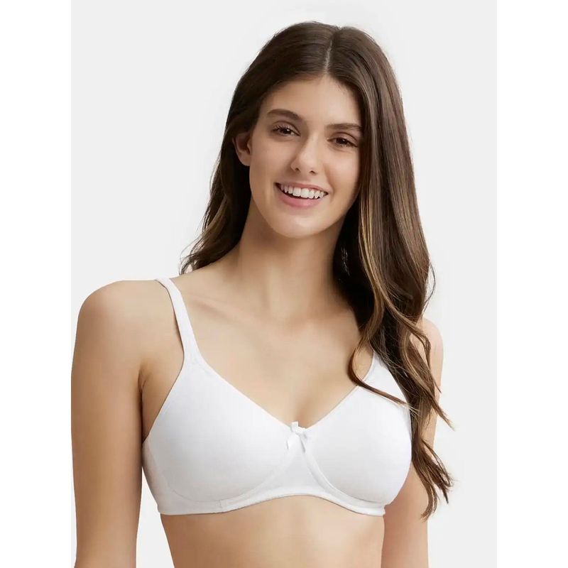 Jockey 1722 Wirefree Non Padded Cotton Elastane Everyday Bra - White (36D)
