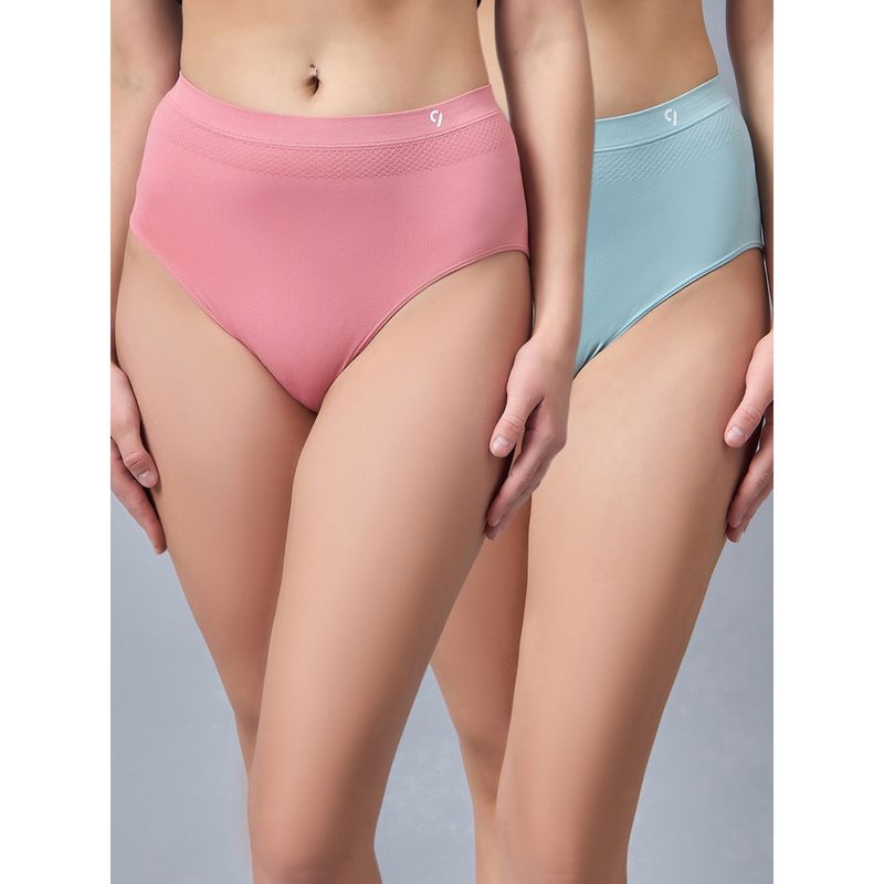 C9 Airwear Women Solid Seamless Hipster Briefs (Pack of 2) (M)