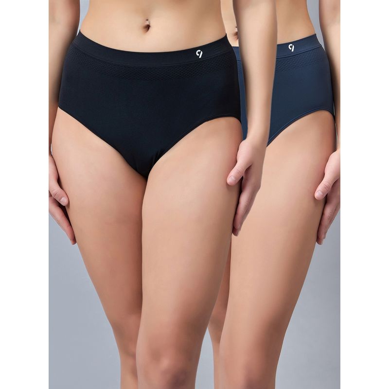 C9 Airwear Women Solid Seamless Hipster Briefs (Pack of 2) (M)