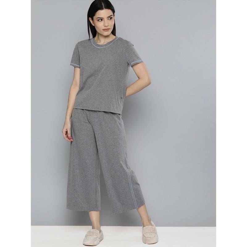 Chemistry Essential Solid Nightsuit - Grey (M)