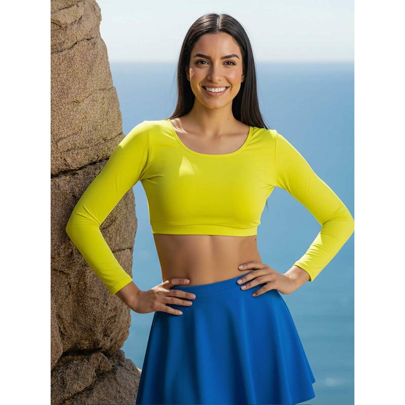 AOBA Round Neck Top & Swim Skirt Multi-Color (Pack of 2) (S)