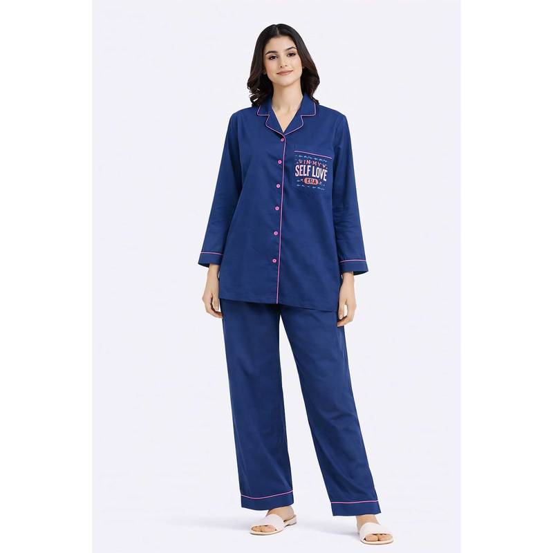Shopbloom Self Love Era Print Long Sleeve Womens Nightsuit (XS)
