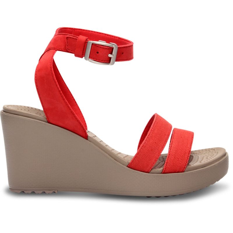 Buy Crocs A leigh Red Women Wedge Online