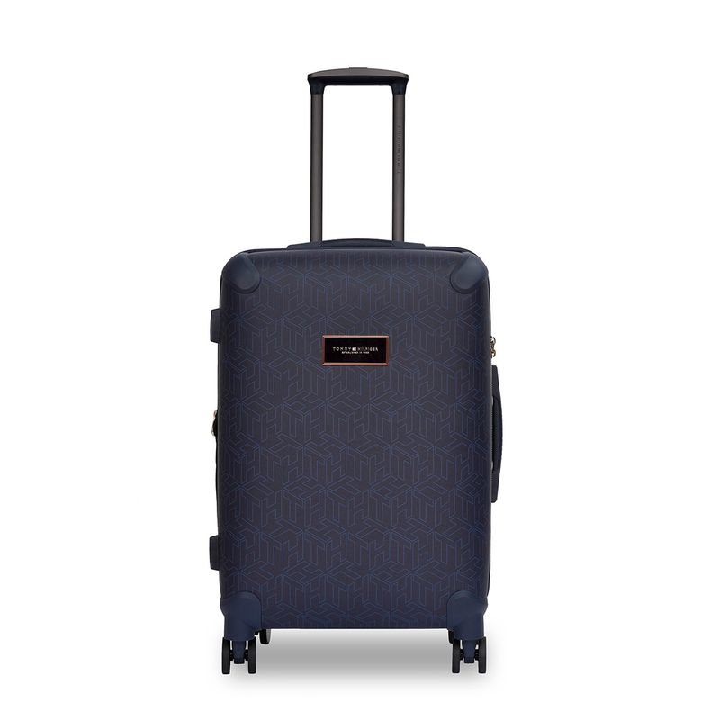 Tommy Hilfiger Jazz Unisex Hard Luggage - Navy Blue Trolley Bag (S)