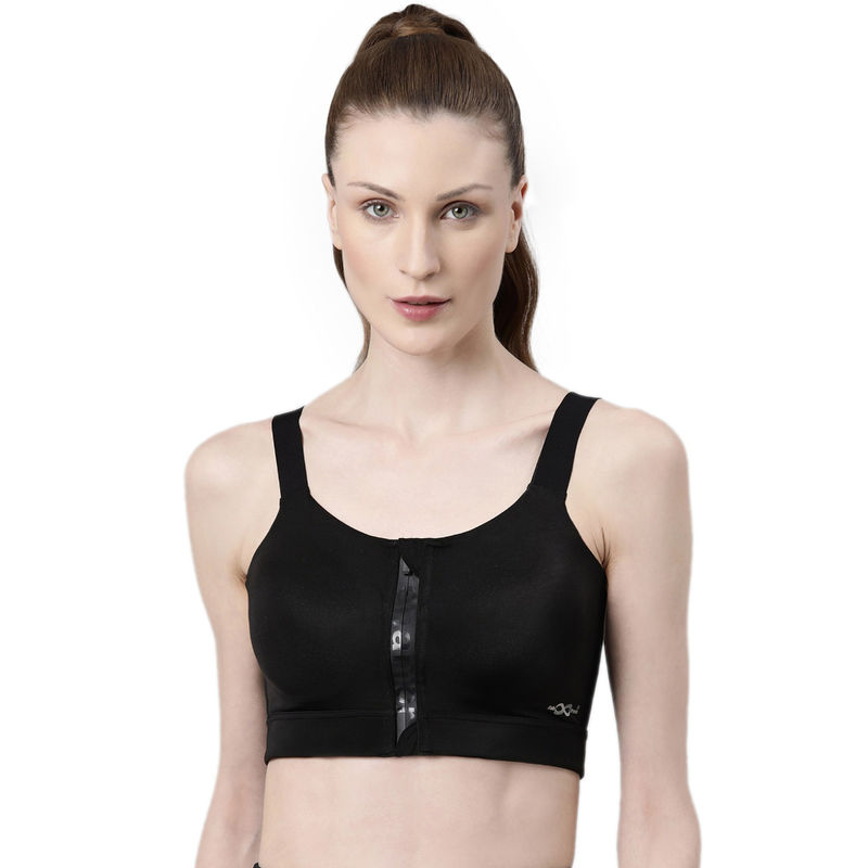 Enamor Front Open Bounce Control High-Impact Full Coverage Sports Bra for Women (38C)