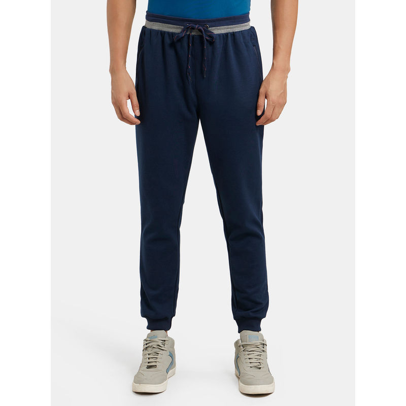 Jockey AM05 Men Super Combed Cotton Rich Pique Slim Fit Jogger - Navy (M)
