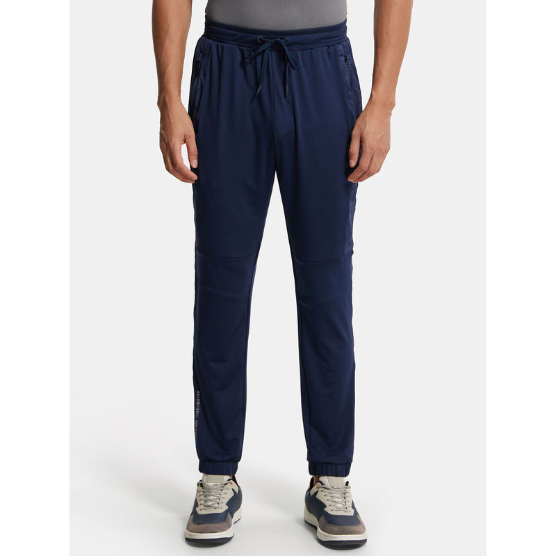 Jockey MV12 Men Microfiber Elastane Active Wear Active Wear Joggers - Navy (M)
