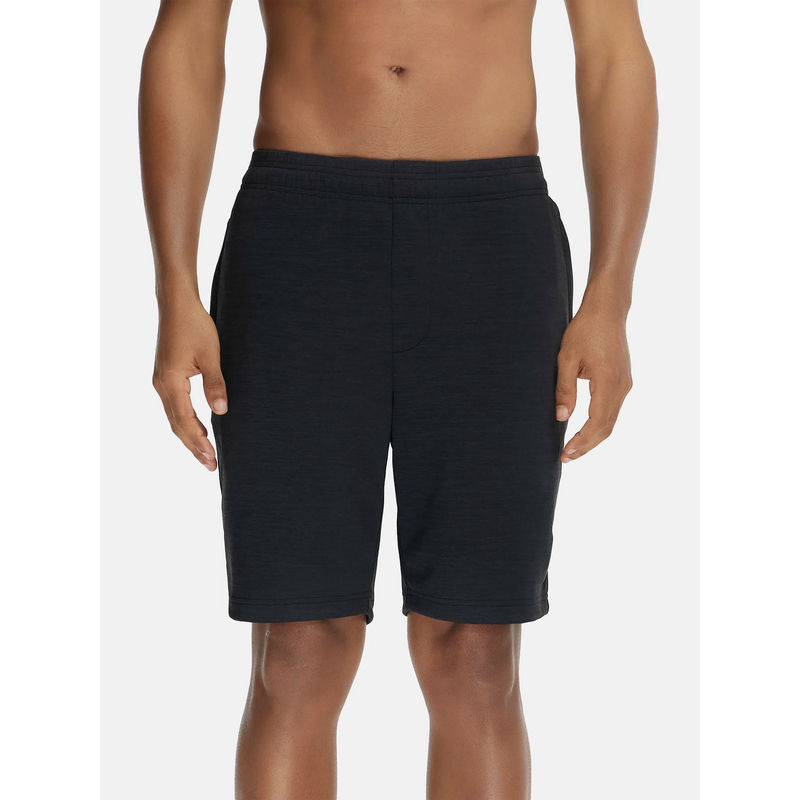 Jockey MV23 Men Lightweight Microfiber Solid Active Wear Shorts - Black (L)