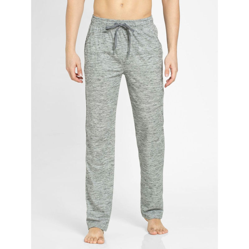 Jockey SP27 Men Super Combed Cotton Active Wear Trackpants - Cool Grey Melange (M)