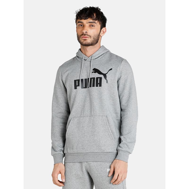 Puma ESS Big Logo Men Gray Hoodies (S)