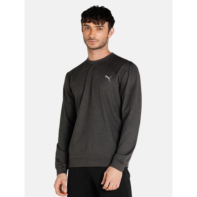 Puma Cloudspun Crewneck Men Black Jackets (S)