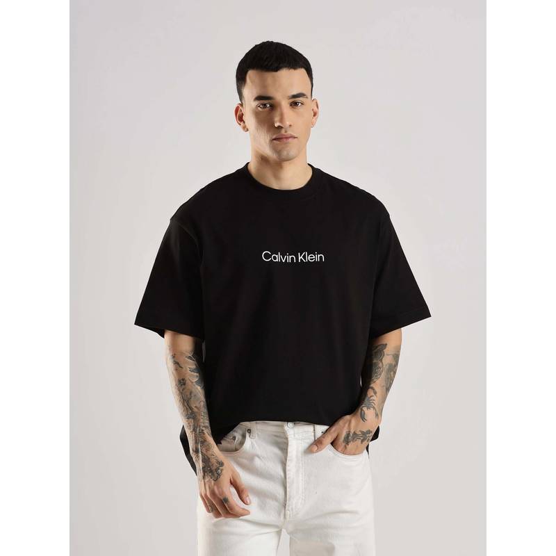 Calvin Klein Fashion Calvin Klein Black Logo Cotton T-Shirt