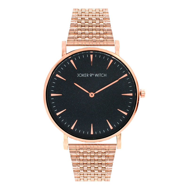 Joker & Witch Aimée Black Dial Rosegold Watch