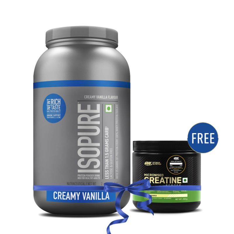 Buy Isopure Whey Protein Isolate Creamy Vanilla With Free Optimum