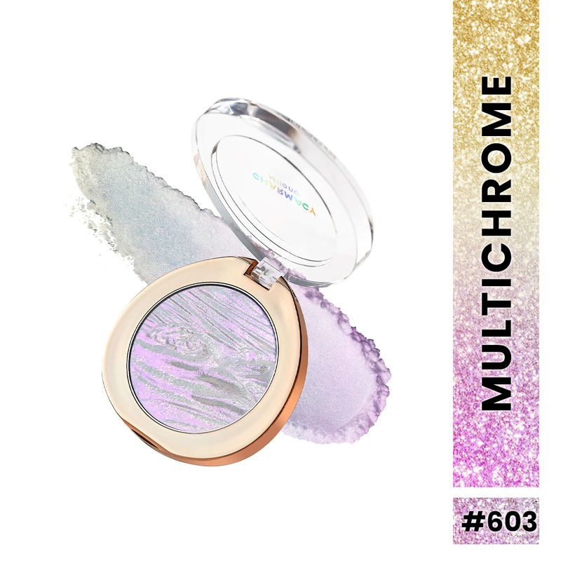 Charmacy Milano Star Dust Highlighter - 603 - Duochrome, Blendable & Highly Pigmented