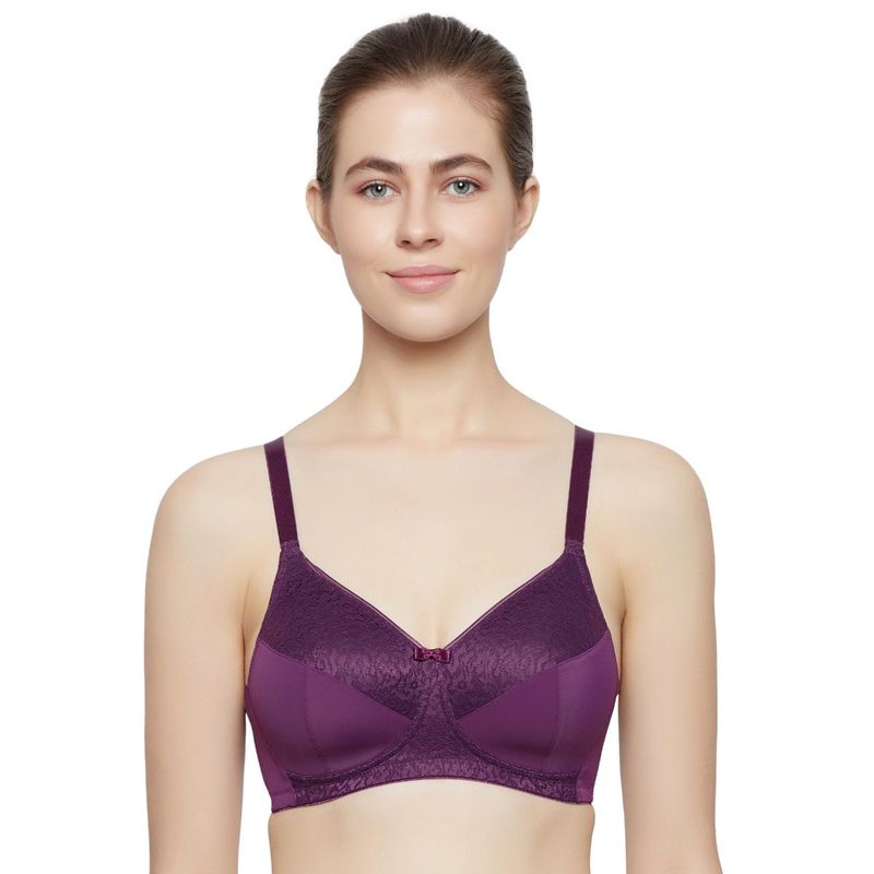 Triumph Beauty-Full 157 Wireless Padded Optimum Comfort Big-Cup Bra - Purple (34C)