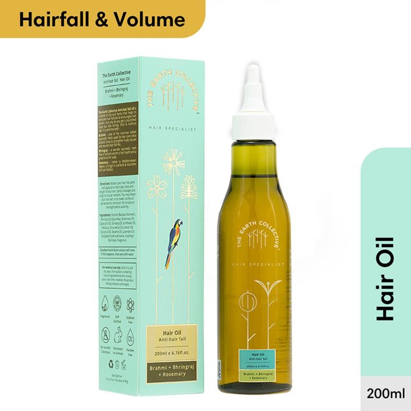 The Earth Collective Anti Hair Fall Hair Oil With Rosemary, Bhringraj & Brahmi