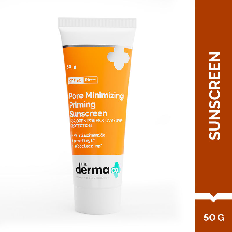 The Derma Co Pore Minimizing Priming Sunscreen SPF 50 PA+++