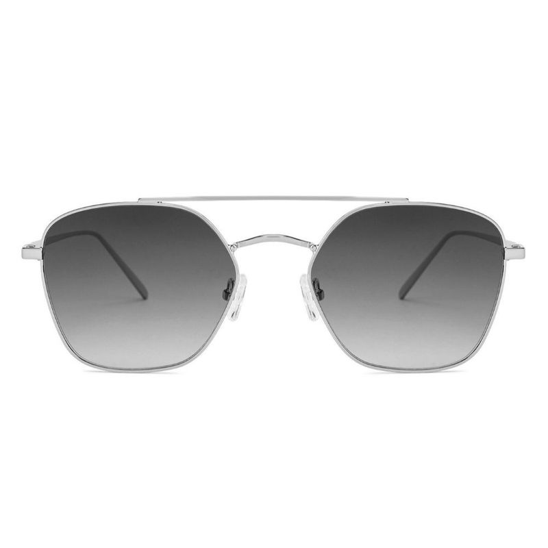 John Jacobs JJ Tints S12471 Silver Grey Gradient Full Rim Hexagonal Medium C1 Sunglasses Size57