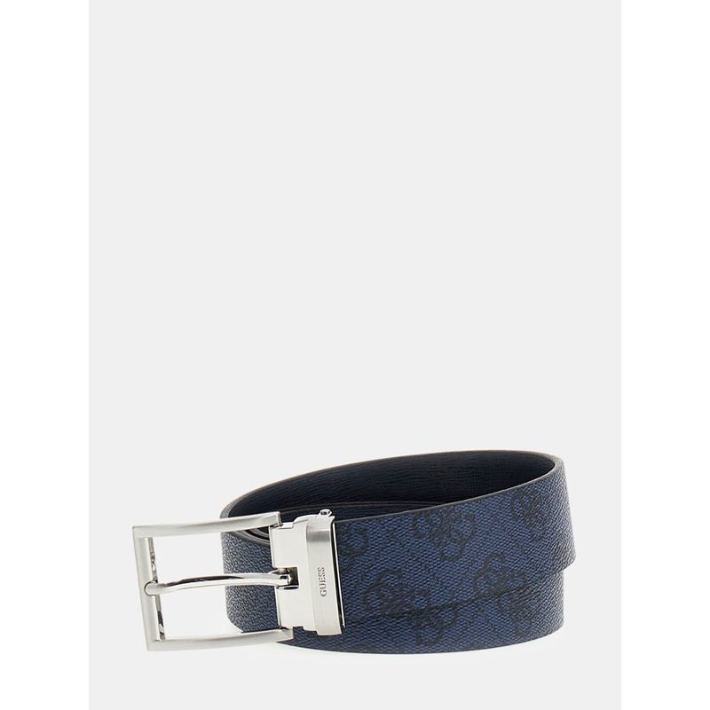 Guess Men Printed Blue Belt (XL)