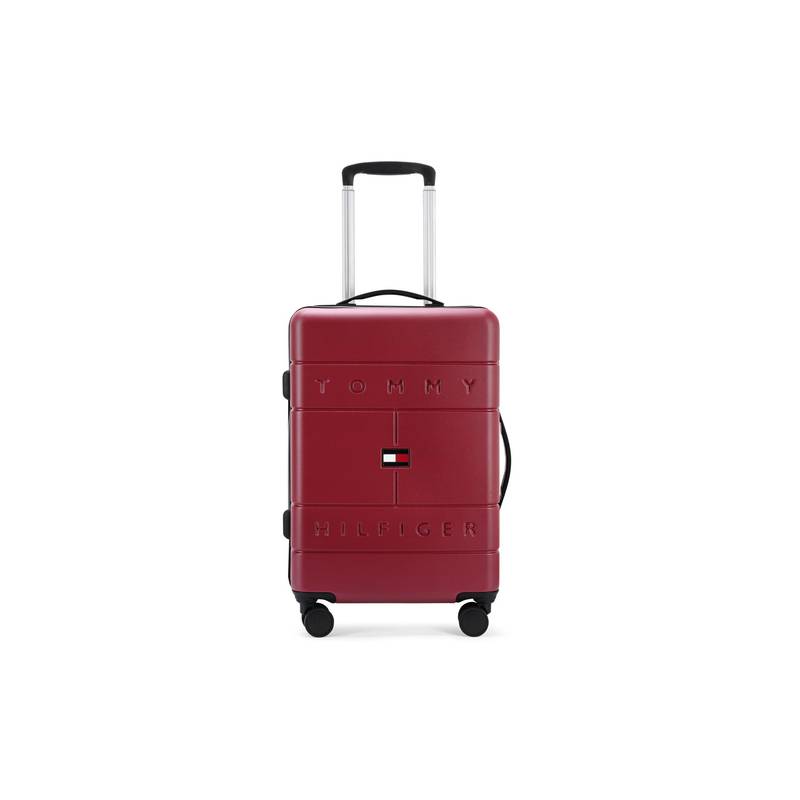Tommy Hilfiger Unisex Fame Hard Luggage Bag - Wine (S)