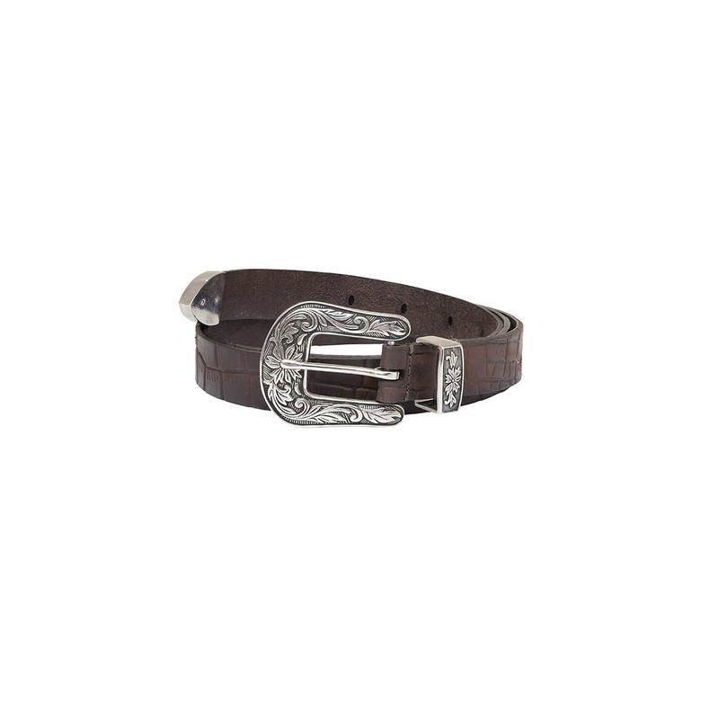 Aditi Wasan Dark Brown Cowboy Leather Womens Belt (28)