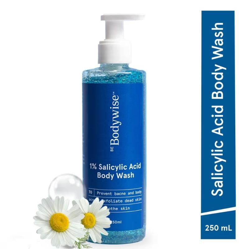 Be Bodywise 1% Salicylic Acid Body Wash - Prevents Body Acne - SLS & Paraben Free - Shower Gel