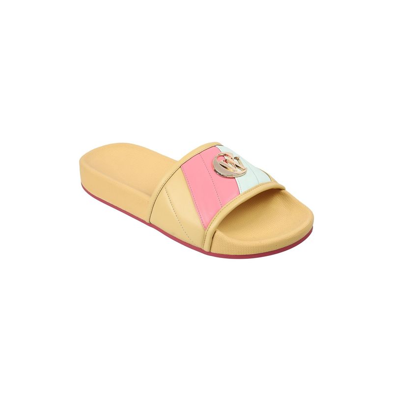 Catwalk Women Stylised Sliders - Yellow (UK 7)