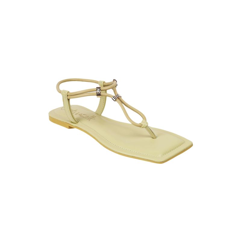 Catwalk Women Stylised Sandals - Yellow (UK 5)