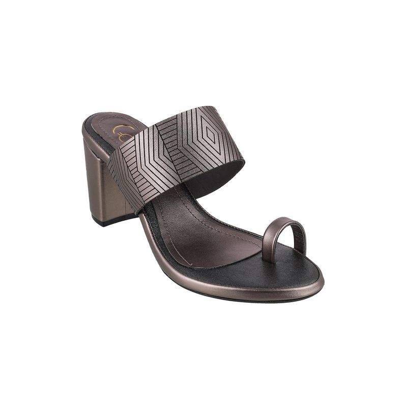 Catwalk Women Stylised Chunky Sandal Heels - Silver (UK 10)