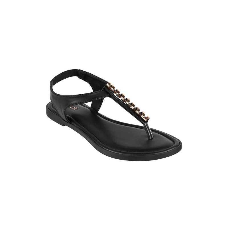 Catwalk Women Stylised Sandals - Black (UK 5)