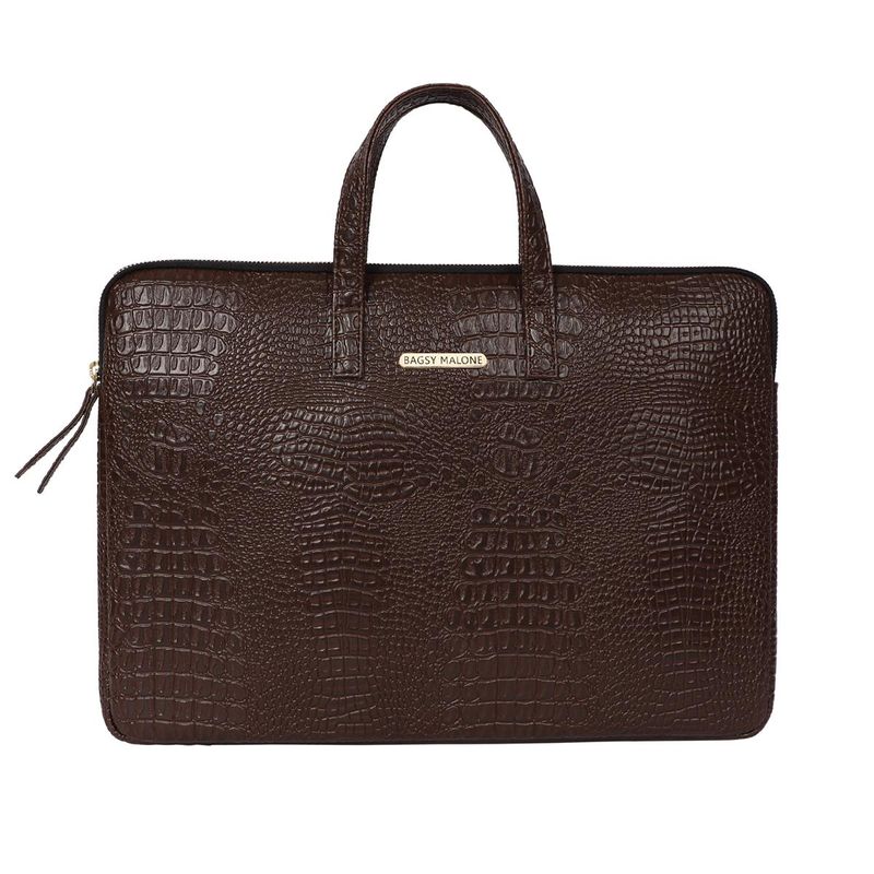 Blaze bag in crocodile-print leather brown - Women