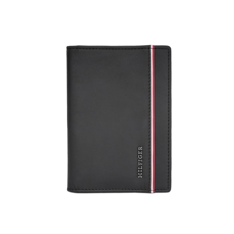 Buy Tommy Hilfiger Gladwin Men Leather Passport Case Black Online