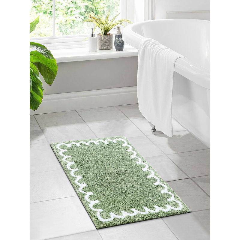 OBSESSIONS Anti-skid Ultra Absorbent Bath Mat Sage (M)