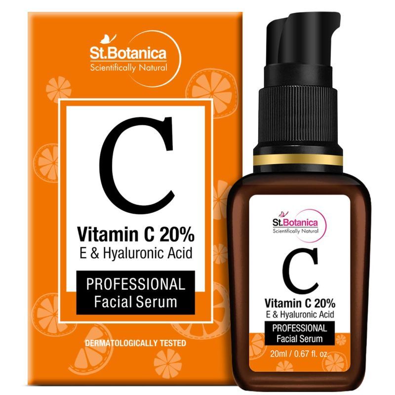 St.Botanica Vitamin C 20% + Vitamin E & Hyaluronic Acid Facial Serum