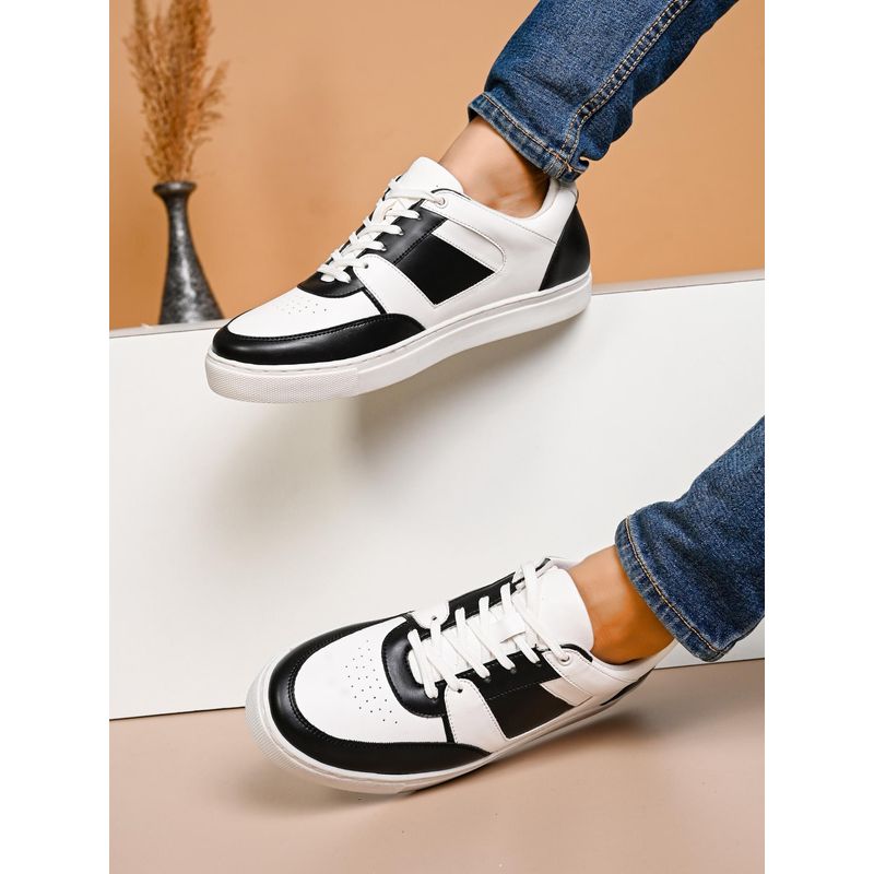 Styli Men Colorblock Casual White Sneakers (UK 6)